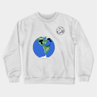 Earth and Moon Crewneck Sweatshirt